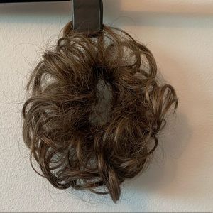 Synthetic Hair Scrunchie - Brown